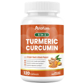 Arofum capsules curcuma gingembre pour le soutien digestif et la souplesse des articulations.