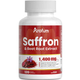 Arofum safran-extrait en bouteille peut soutenir l'humeur et la concentration.