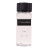 Aroma360 Pourpre: bouteille parfum, ambiance sophistiquée et luxueuse.