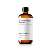 AromaTech huile-arôme fleur-de-cerisier et hinoki – bouteille prête à diffuser une ambiance florale.