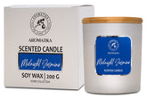 AROMATIKA Midnight Jasmine en verre; bougie cire de soja pour détente.