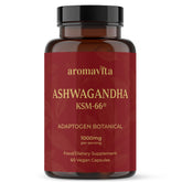 AROMAVITA Ashwagandha: capsules en boîte pour soutien apaisant et équilibre d'humeur.