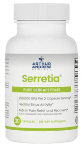 Arthur Andrew Medical Serretia bouteille 30 capsules, soutien potentiel apres effort