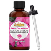Artizen Géranium Rosat – Bouteille en verre ambré pour conservation optimale.