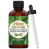 Flacon Artizen huile citronnelle en bouteille UV, pureté élevée pour torches extérieures.