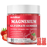 Gommes ArtsBear magnésium glycinate en bouteille pour un apport pratique.