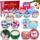 Bougies atranquikk ensemble Noël 12 pièces pour une ambiance chaleureuse.
