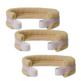 Attache-trachéostomie ensemble 3 pièces en khaki, confort durable pour le cou.