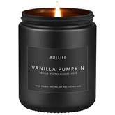 Bougie Auelife automne vanille-potiron: parfum réconfortant pour une ambiance chaleureuse