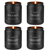 Auelife bougie cuir-intense pour une ambiance masculine chaleureuse.