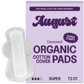 August protège-serviettes en coton biologique offrant douceur et respiration.