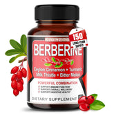 AUMETO Berberine, flacon cannelle-curcuma, pour soutenir votre routine digestive.