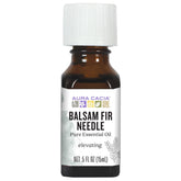 Aura Cacia huile essentielle balsam fir aiguille — bouteille prête à diffuser.