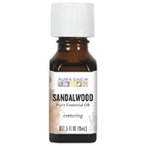 Aura Cacia huile essentielle santal, flacon 15 ml prêt à diffuser pour ambiance apaisante.
