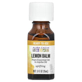 Aura Cacia mélisse officinale dans huile de jojoba — bouteille prête à l’emploi pour détente sensorielle.