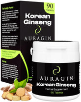 Auragin ginseng rouge en bouteille, énergie naturelle potentielle