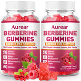 Gomme Aurear Berberine en bouteille, idéale pour immunité et digestion.