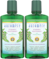 Auromere bain de bouche Ayurvédique, bouteille 16 onces, rafraîchit l'haleine naturellement.