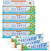 Dentifrice Auromere Ayurvédique au goût réglisse pour une haleine fraîche.