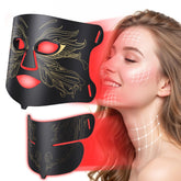 Aurphany masque thérapie lumière rouge visage et cou, revitalise la peau et favorise l’éclat.