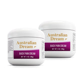Australian Dream crème douleur dos, deux pots pratiques pour soulager les douleurs locales.