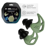 AXIL X20 bouchons d’oreille vert ensemble: protection auditive pour dormir et voyager.