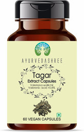AYURVEDASHREE Tagar extrait: capsules végétariennes faciles à avaler pour le bien-être nocturne