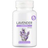 b gélules lavande bio bouteille face, prise facile pour relaxer après le travail.