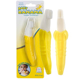 Brosse Baby Banana en forme de banane, facile à saisir pour les tout-petits.