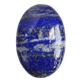 Bacatgem lapis-lazuli oval paume, pierre apaisante pour relaxation et méditation.