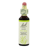 Bach Fleurs Olive: flacon gouttes et pipette, soutien potentiel à l'énergie quotidienne.