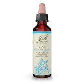 Remèdes Floraux Bach Vine bouteille-pipette pour motivation positive et équilibre émotionnel.