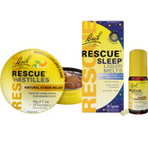 Pastilles Rescue de Bach, saveur orange et fleur de sureau, bénéfice potentiel contre le stress.