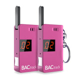 BACtrack clé-rose ouverte sur l'appareil, prêt à tester où que vous soyez.