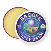 Badger baume sommeil lavande, texture apaisante pour une détente nocturne.