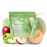Balanced Botanicals Calme Poudre Pomme-Melon, apport rafraîchissant et apaisant.