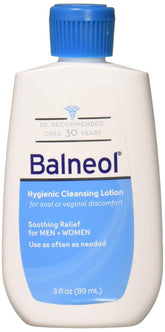 Balneol: bouteille de lotion nettoyante hygiénique pour zones sensibles et confort durable.