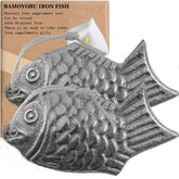 bamOYObu Iron Fish 2-pack emballage cadeau, ajout naturel de fer en cuisson