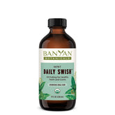 Banyan Botanicals Daily Swish – bouteille menthe, haleine fraîche après brossage.