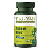 Tranquil Mind de Banyan Botanicals, comprimés, emballage pratique pour calme intérieur potentiel.