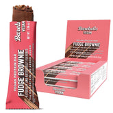 Barebells barres protéinées vegan fudge brownie, texture fudgy idéale pour un regain d'énergie