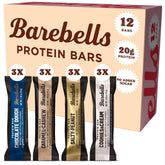 Pack découverte Barebells: douze barres protéinées idéales pour une collation pratique.