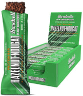 Barebells barres protéinées vegan noisette-nougat emballage élégant et pratique.