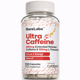 BareLabs Caféine Release Bouteille: énergie soutenue dès l'ouverture.