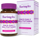 Barimelts montre sa bouteille de caplets multivitamines pour une nutrition pratique après chirurgie