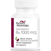 Bariatric Advantage B12 Speedy Melts avec arôme cerise noire, dissolution rapide sur la langue.