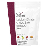 Bariatric Advantage calcium citrate bouchées masticables – assortiment fruits, collation pratique