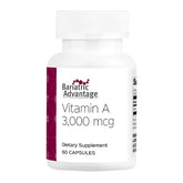 Bariatric Advantage vitamine A 3000mcg, bouteille mini-capsules faciles à prendre.