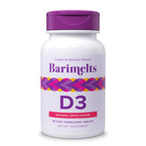 Barimelts D3, tablettes à dissolution rapide en bouteille, utilisation pratique après chirurgie