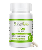 BariSlim Iron Plus - bouteille de compléments soutenant l'énergie après chirurgie bariatique.